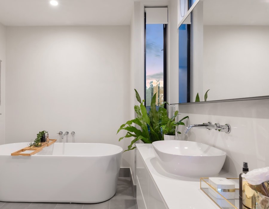 Sparkling clean bathroom